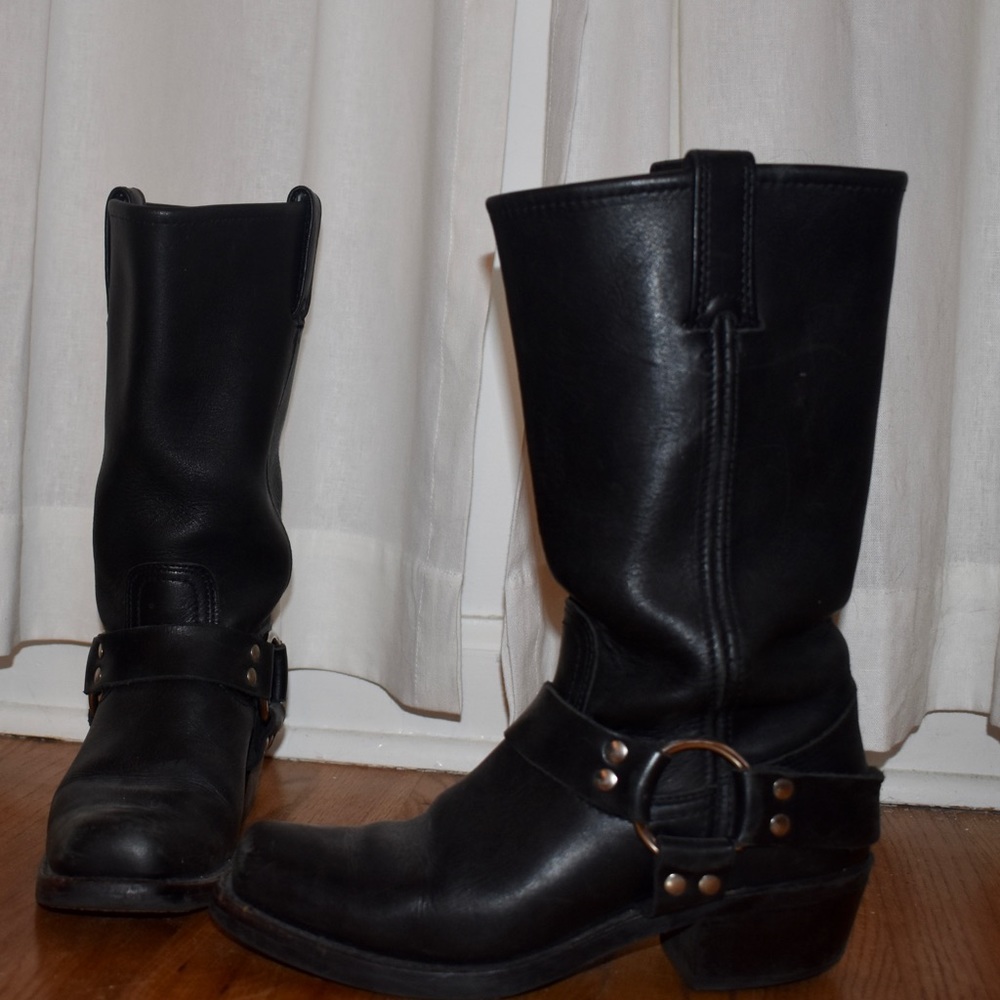 Women’s Black Frye Harness Boot